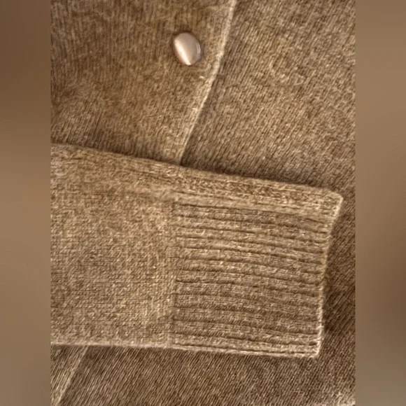 J. Crew Sontuosa Cashmere Cardigan Sweater / Cocoa / Size Small - Picture 2 of 4